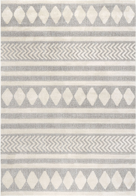 Nuloom Senna Banded Nse1319A Gray Area Rug