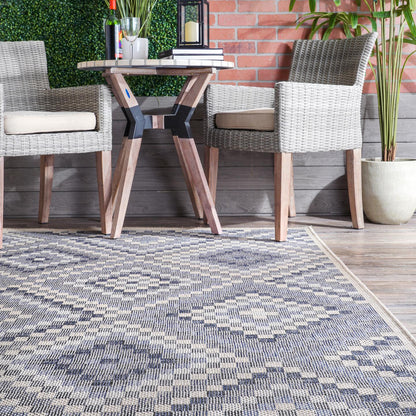 Nuloom Nayeli Aztec Trellis Nna2843A Gray Area Rug