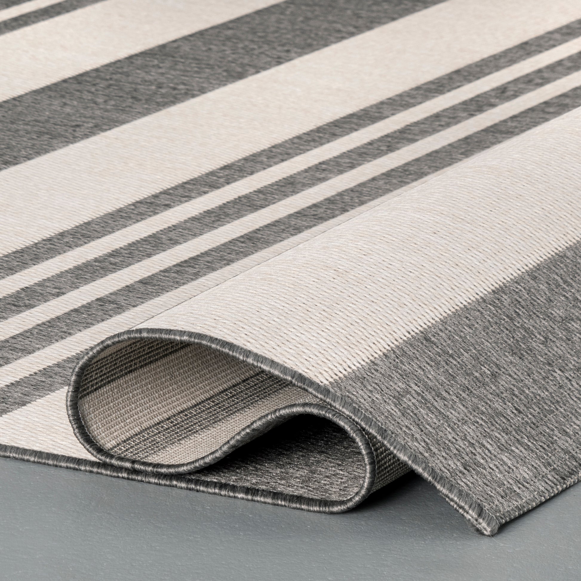 Nuloom Robin Multi Stripe Nro2866C Light Gray Area Rug