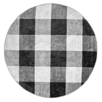 Nuloom Aisha Buffalo Plaid Nai1516A Gray Area Rug