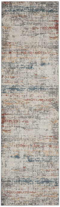 Nourison Rustic Textures Rus14 Light Grey Multi Area Rug