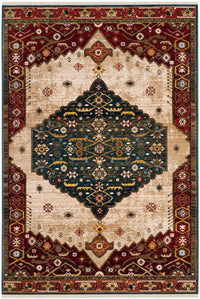 Safavieh Kashan Ksn300A Blue / Red Area Rug