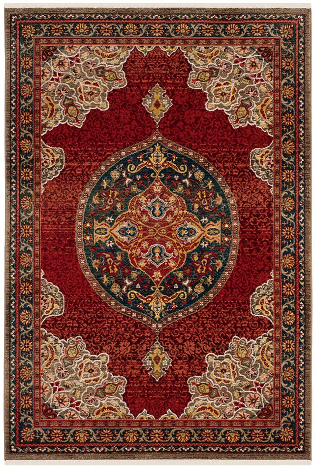 Safavieh Kashan Ksn302F Red / Blue Rugs.