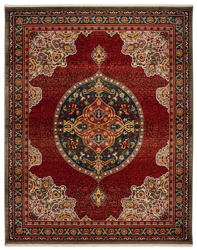 Safavieh Kashan Ksn302F Red / Blue Rugs.