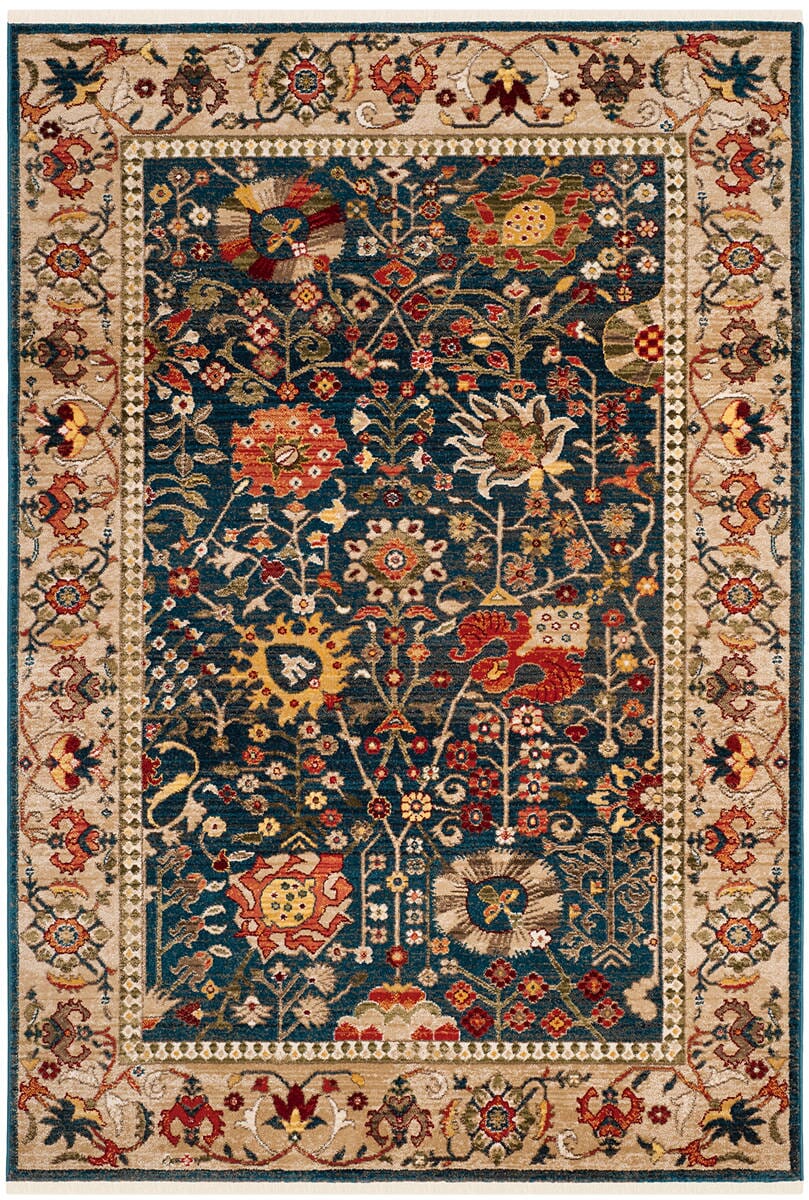 Safavieh Kashan Ksn303G Blue / Tan Area Rug