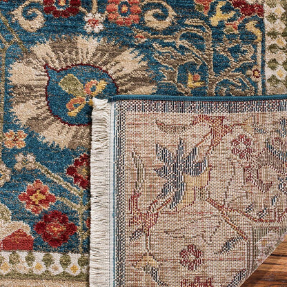 Safavieh Kashan Ksn303G Blue / Tan Area Rug