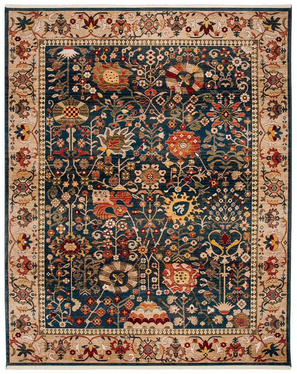 Safavieh Kashan Ksn303G Blue / Tan Area Rug