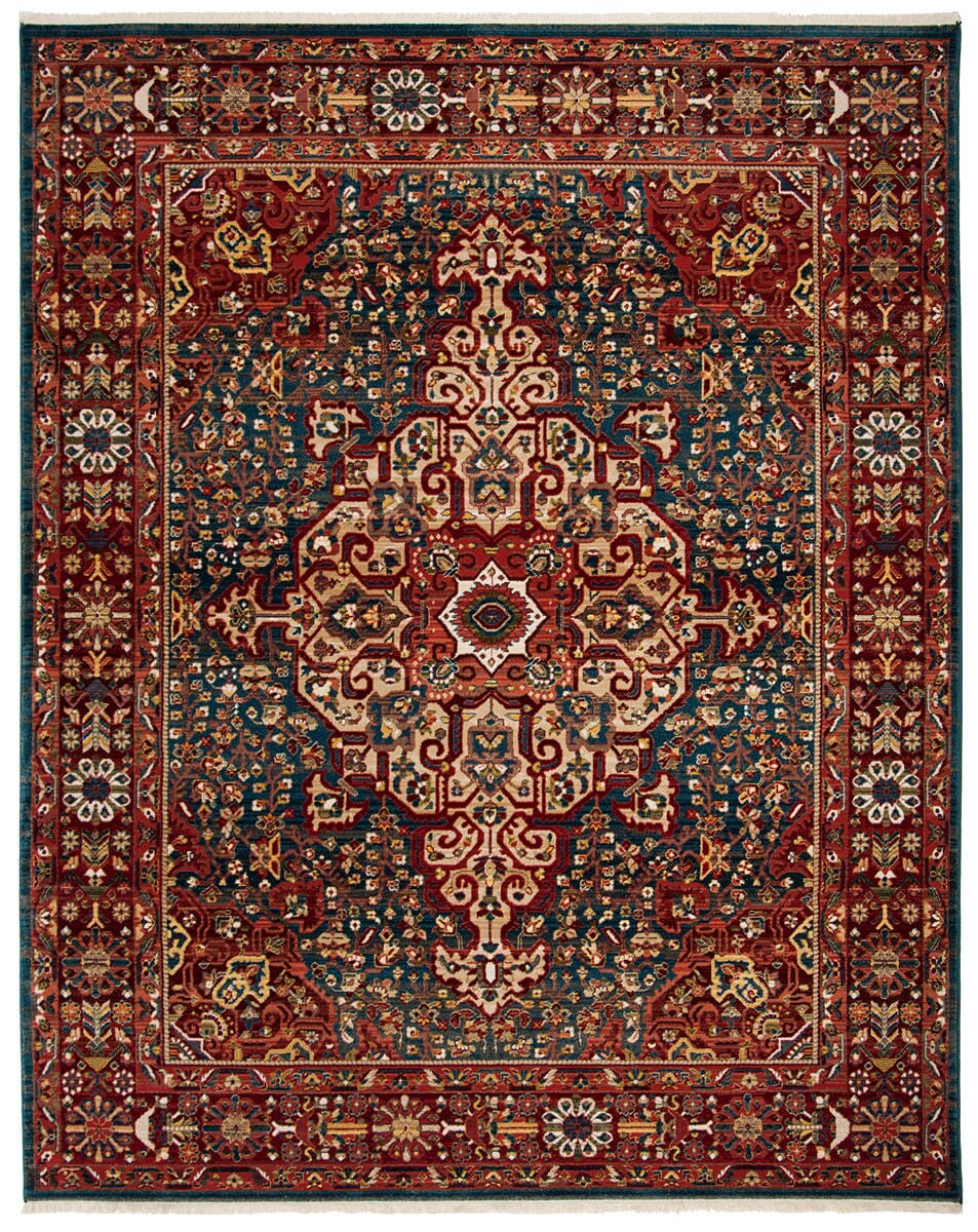 Safavieh Kashan Ksn305A Blue / Red Area Rug