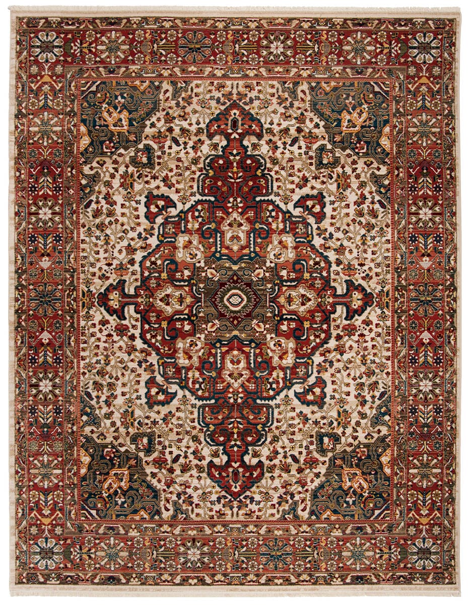 Safavieh Kashan Ksn305B Ivory / Blue Area Rug