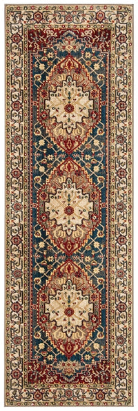 Safavieh Kashan Ksn306A Ivory / Blue Area Rug