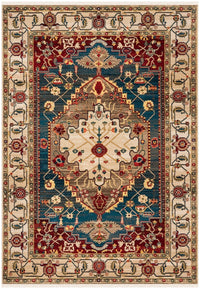 Safavieh Kashan Ksn306A Ivory / Blue Area Rug