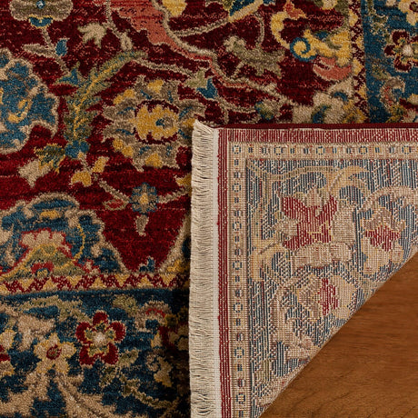 Safavieh Kashan Ksn307Q Red / Blue Rugs.