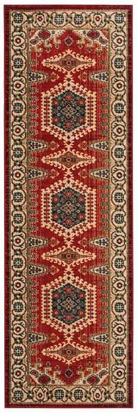 Safavieh Kashan Ksn308Q Red / Ivory Area Rug