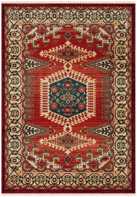 Safavieh Kashan Ksn308Q Red / Ivory Area Rug