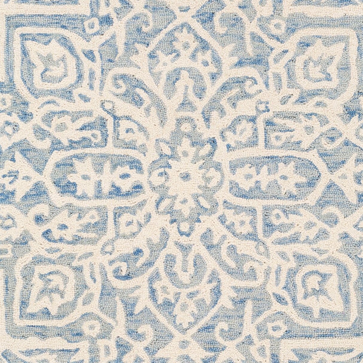 Surya Kayseri Ksr-2307 Denim, Ice Blue, Cream Rugs.