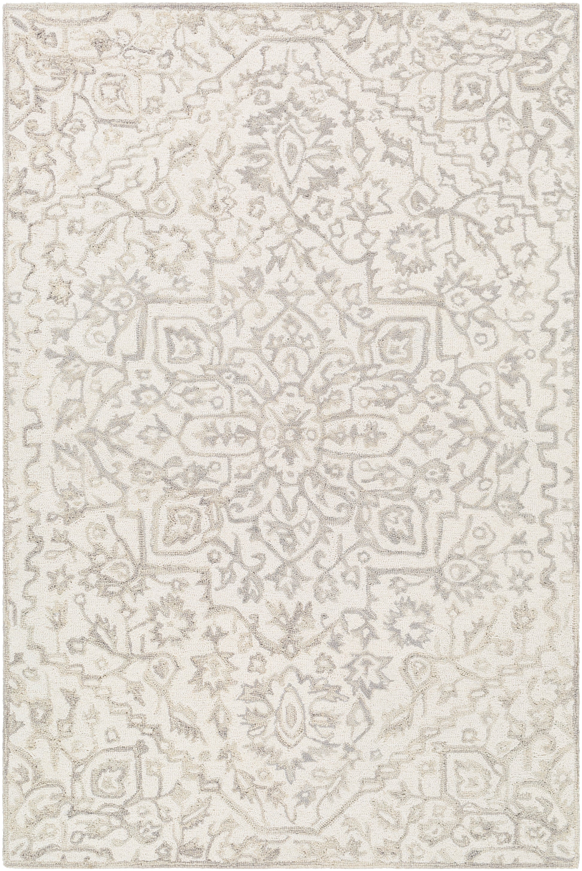 Surya Kayseri Ksr-2309 Beige, Medium Gray, Khaki Area Rug