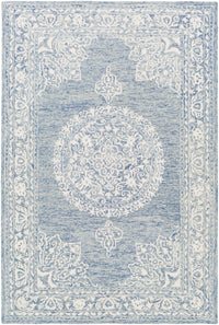 Surya Kayseri Ksr-2312 Denim, Ice Blue, Cream Area Rug