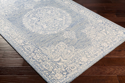 Surya Kayseri Ksr-2312 Denim, Ice Blue, Cream Area Rug