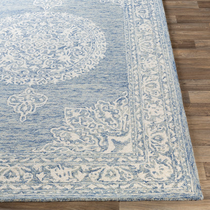 Surya Kayseri Ksr-2312 Denim, Ice Blue, Cream Area Rug