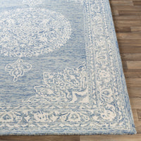 Surya Kayseri Ksr-2312 Denim, Ice Blue, Cream Area Rug