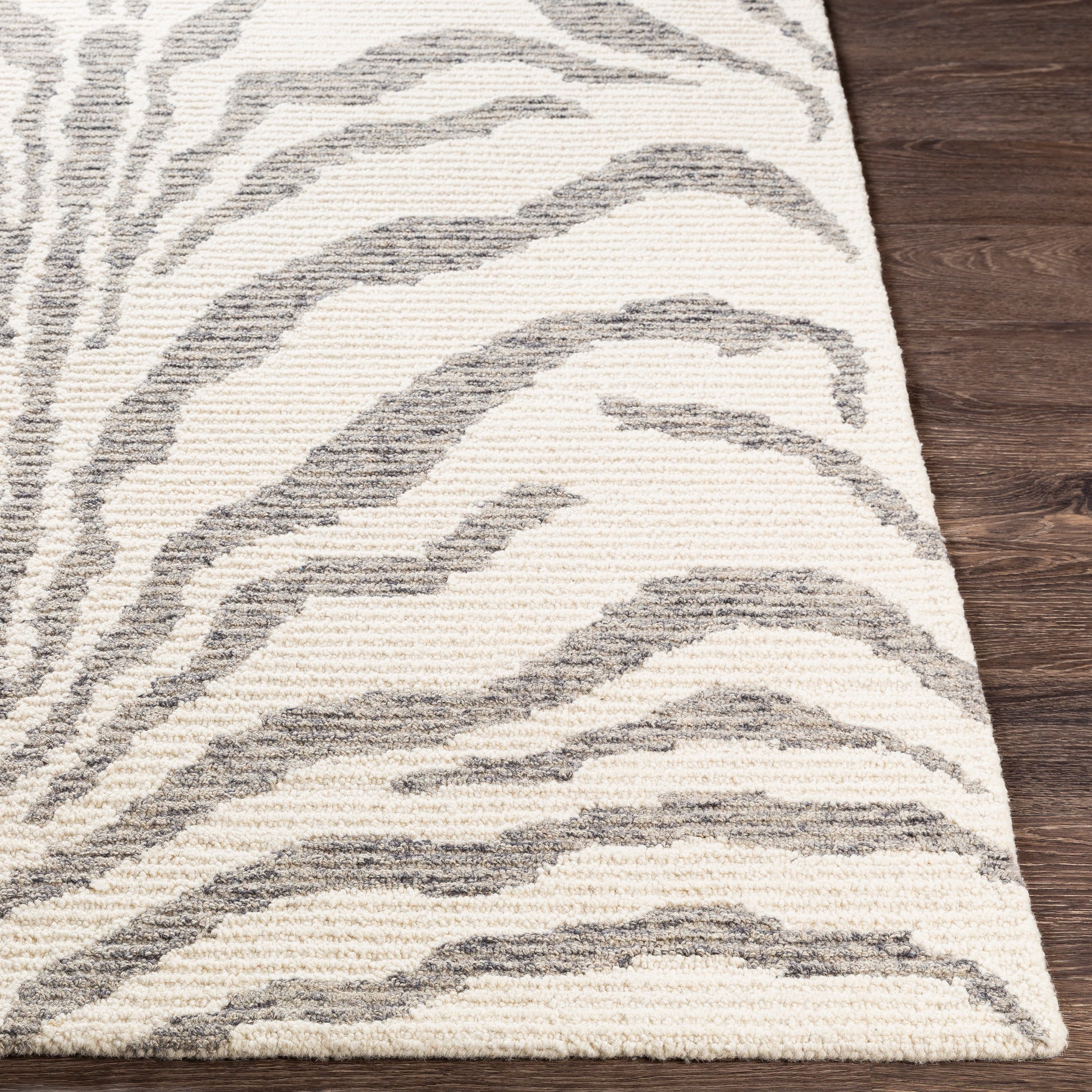 Surya Kayseri Ksr-2315 Taupe, Charcoal, Cream Area Rug