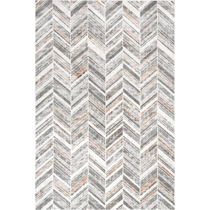 Nuloom Masha Chevron Nma1461A Beige Area Rug