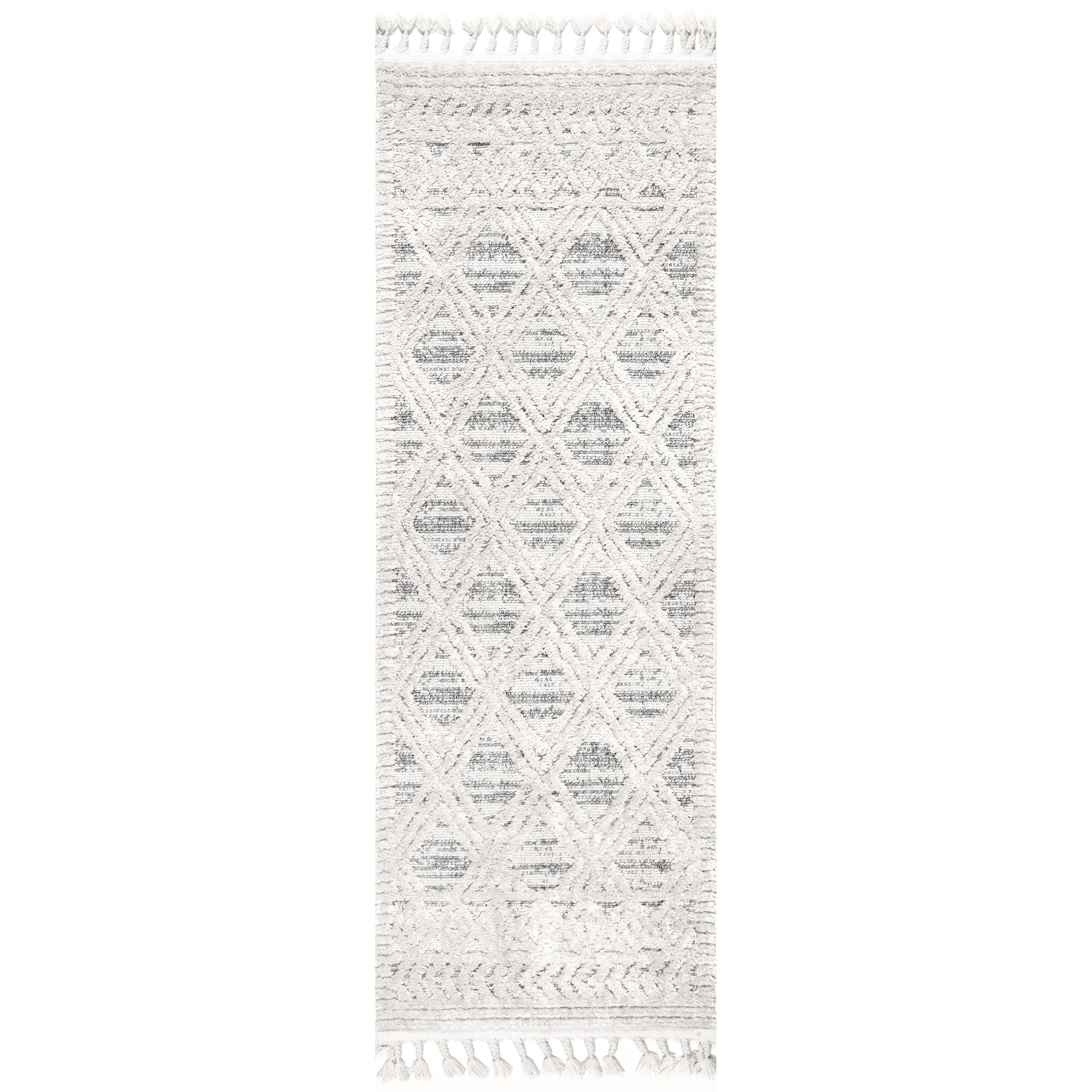 Nuloom Ansley Moroccan Lattice Nan2332A Beige Area Rug