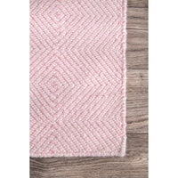 Nuloom Ago Hand Woven Nag2102F Light Pink Area Rug