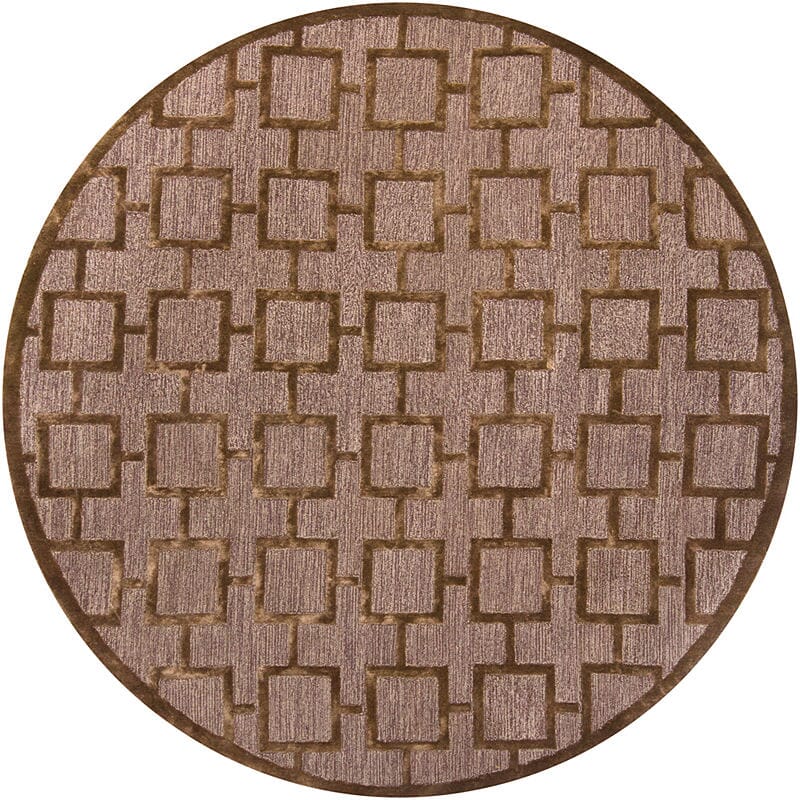 Chandra Kumana kum16100 Brown Geometric Area Rug