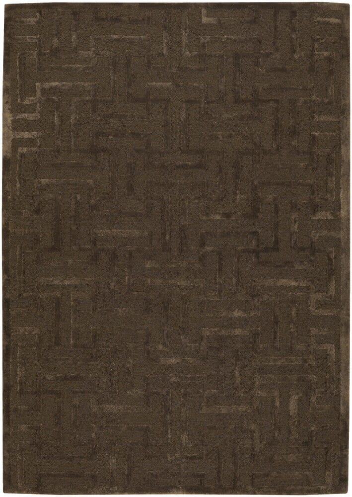 Chandra Kumana kum16101 Brown Geometric Area Rug