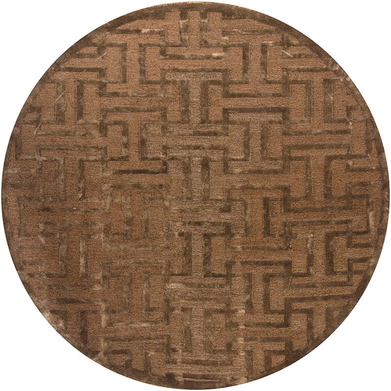 Chandra Kumana kum16101 Brown Geometric Area Rug