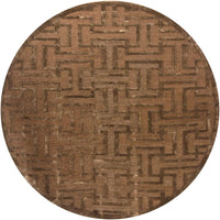 Chandra Kumana kum16101 Brown Geometric Area Rug