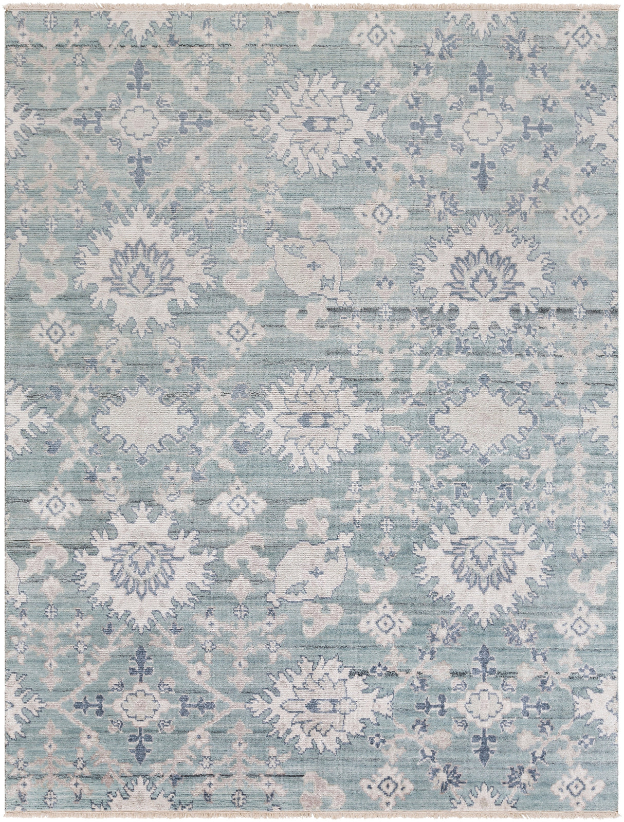 Surya Kushal Kus-2300 Aqua, Seafoam, Taupe, Denim Rugs.