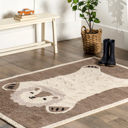 AreaRugs.com Wavaj Nwa1312A Brown Area Rug