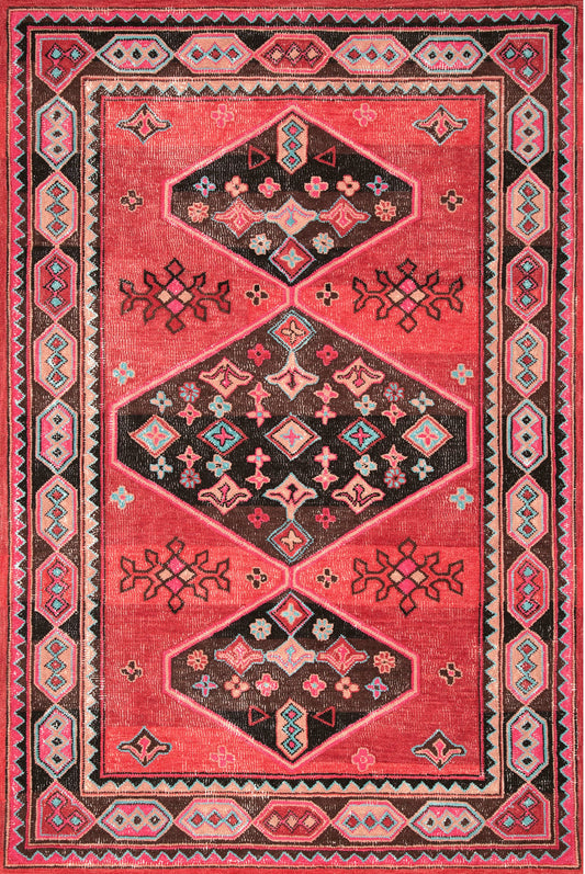 Nuloom Tribal Tammy Ntr2723A Red Area Rug