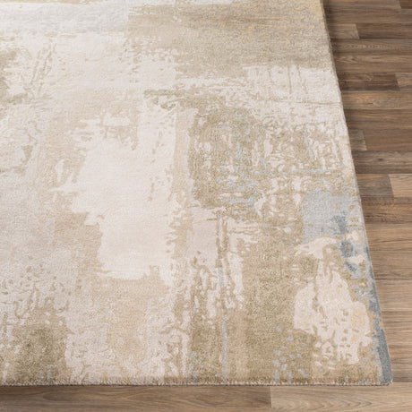 Surya Kavita Kvt-2300 Khaki, Ivory, Medium Gray, Pale Blue Rugs.