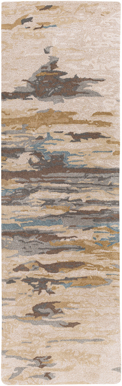 Surya Kavita Kvt-2301 Beige, Medium Gray, Camel, Tan Area Rug