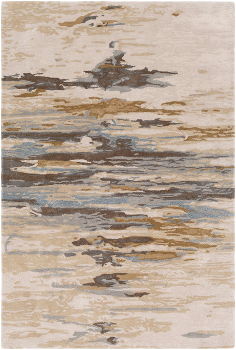 Surya Kavita Kvt-2301 Beige, Medium Gray, Camel, Tan Rugs.