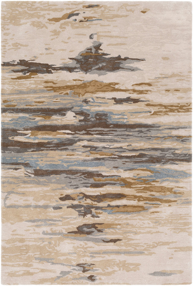 Surya Kavita Kvt-2301 Beige, Medium Gray, Camel, Tan Rugs.