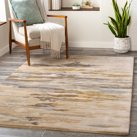 Surya Kavita Kvt-2301 Beige, Medium Gray, Camel, Tan Rugs.