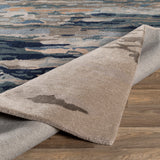 Surya Kavita Kvt-2302 Taupe, Navy, Dark Green, Denim Rugs.