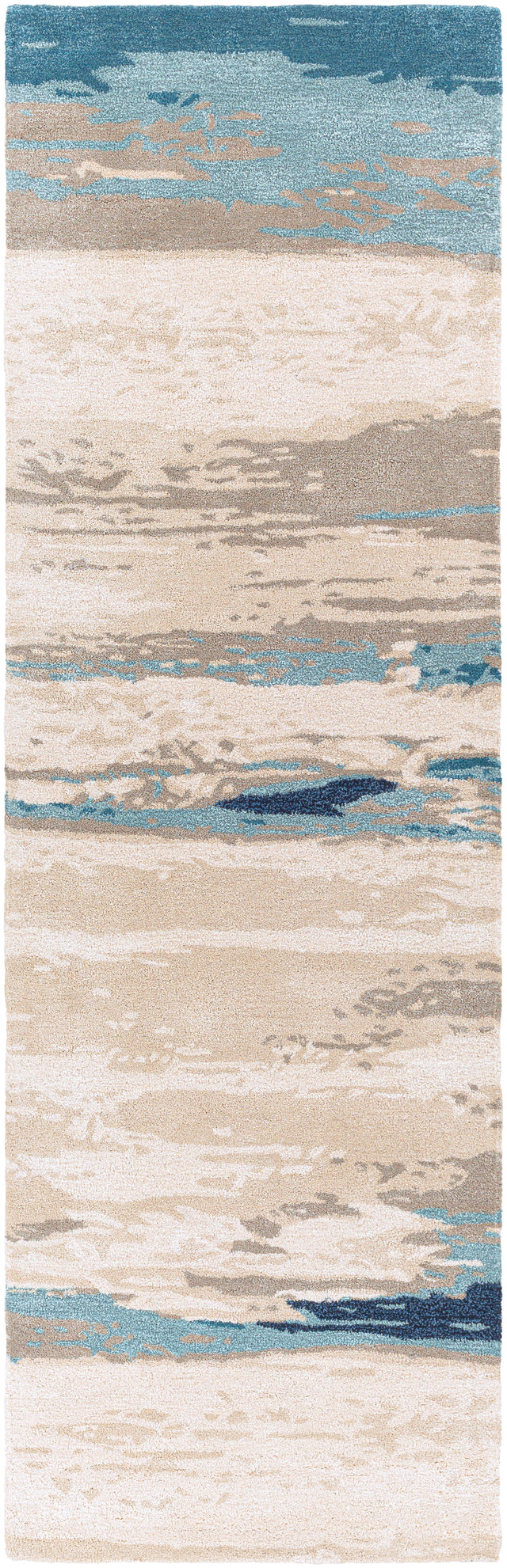 Surya Kavita Kvt-2306 Taupe, Ivory, Medium Gray, Navy Rugs.