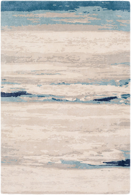 Surya Kavita Kvt-2306 Taupe, Ivory, Medium Gray, Navy Rugs.