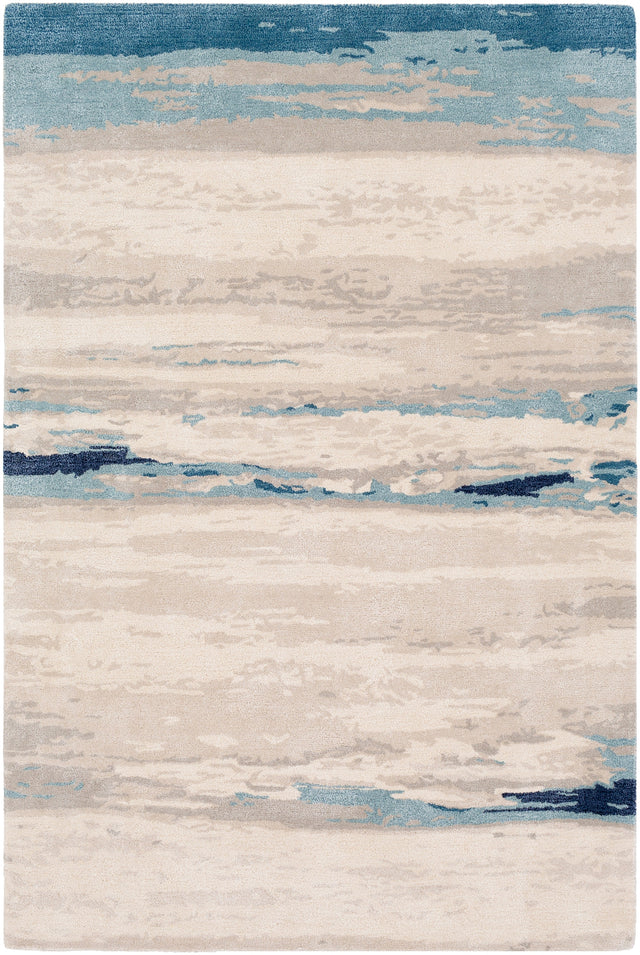 Surya Kavita Kvt-2306 Taupe, Ivory, Medium Gray, Navy Rugs.