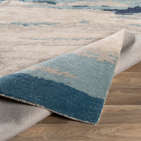Surya Kavita Kvt-2306 Taupe, Ivory, Medium Gray, Navy Rugs.