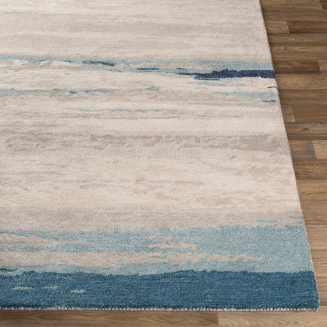Surya Kavita Kvt-2306 Taupe, Ivory, Medium Gray, Navy Rugs.
