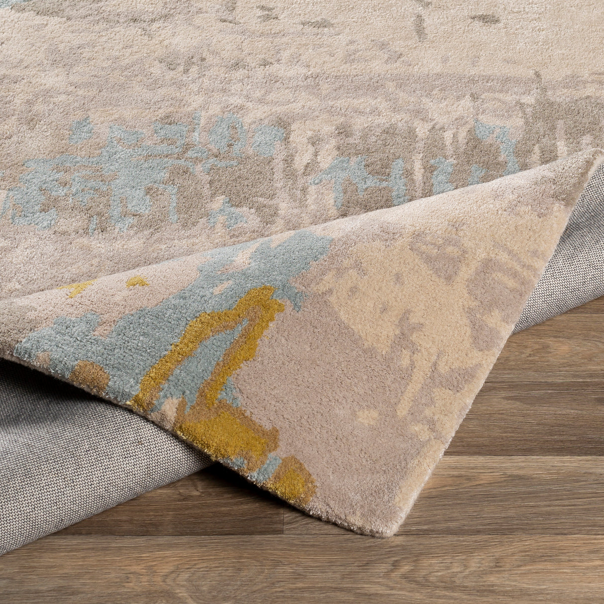 Surya Kavita Kvt-2307 Taupe, Khaki, Medium Gray, Dark Brown Rugs.