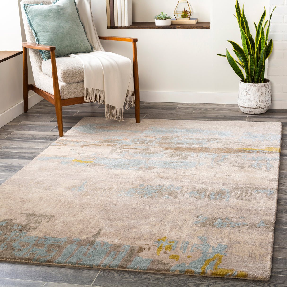 Surya Kavita Kvt-2307 Taupe, Khaki, Medium Gray, Dark Brown Rugs.