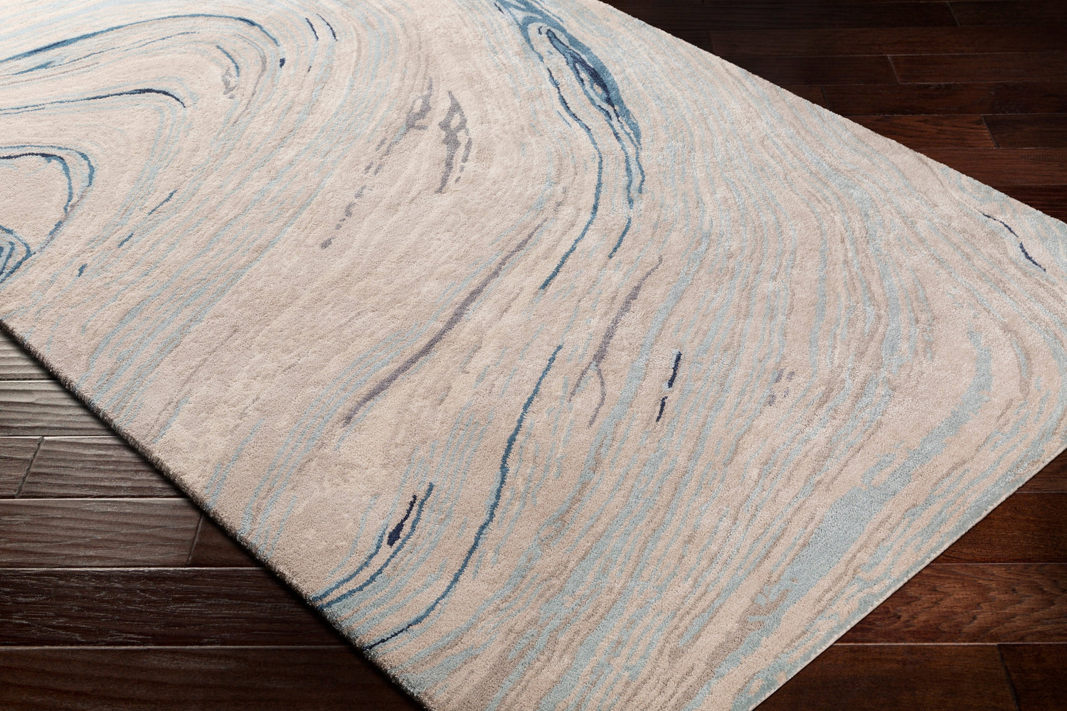 Surya Kavita Kvt-2308 Taupe, Ivory, Medium Gray, Navy Rugs.