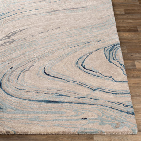 Surya Kavita Kvt-2308 Taupe, Ivory, Medium Gray, Navy Rugs.